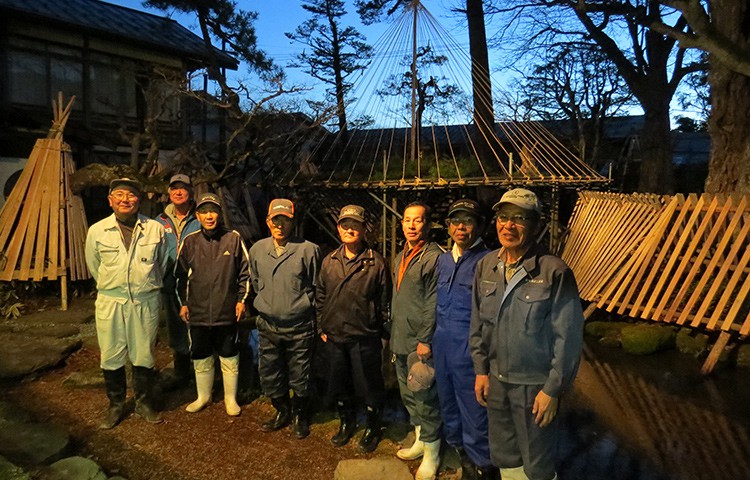 美しい「雪囲い」