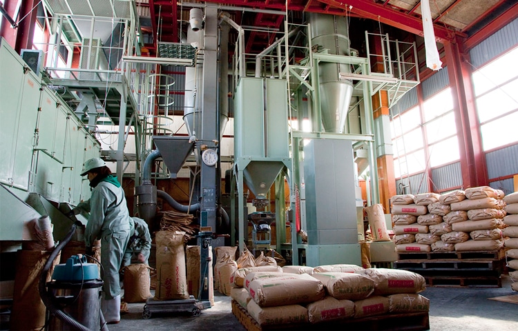 精米機械のメンテナンス