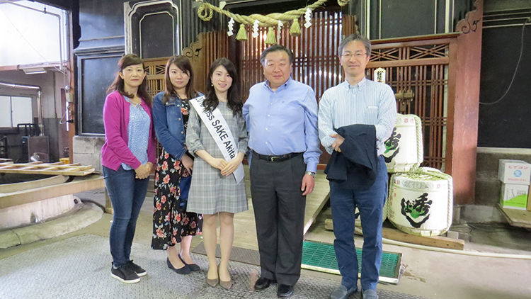 ミス日本酒「松田きよら」さん来社