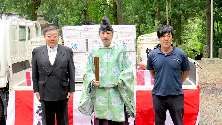 御神酒のご祈祷