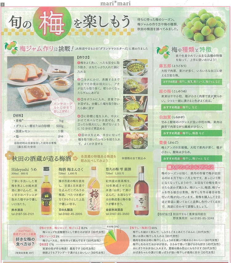 mari*mari 梅酒記事