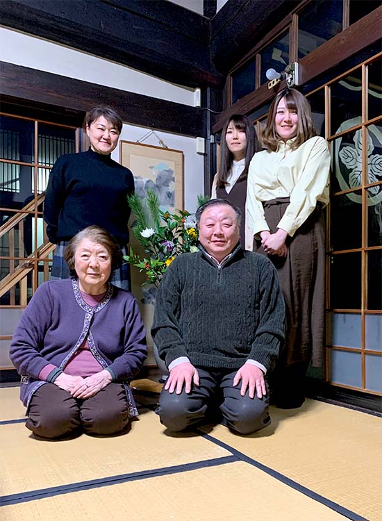 年末の家族写真